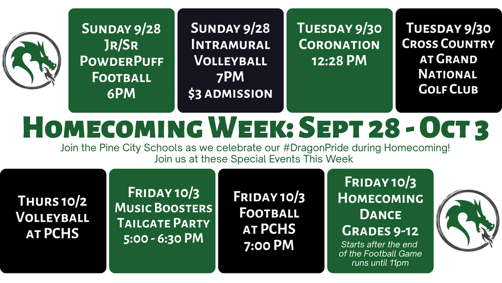 Homecoming Week activities highlighted for the fall 2025 schedule