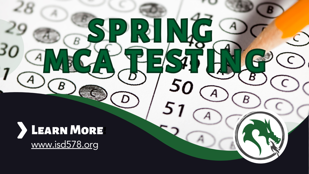 Promo graphic for Spring MCA Testing