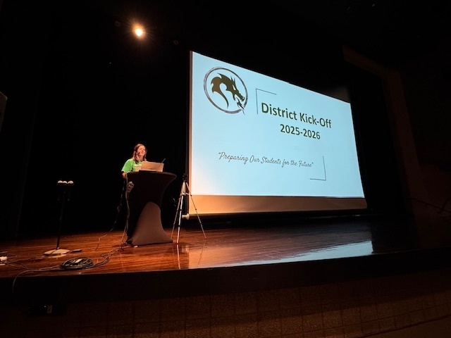 District kick-off presentation for the first day of the new school year.