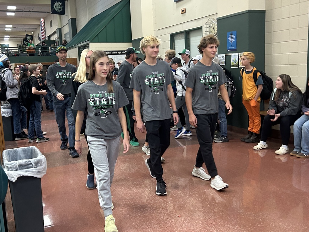 Cross Country State Qualifiers continue their walk through the halls of PCHS.