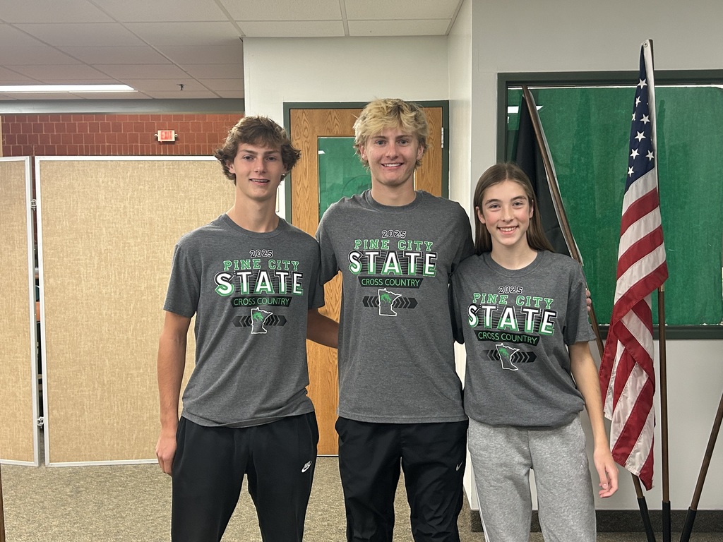 Cross Country State Qualifiers (Left to Right) - Bohdan Valvoda, Weston Clementson, Maggie Judd.