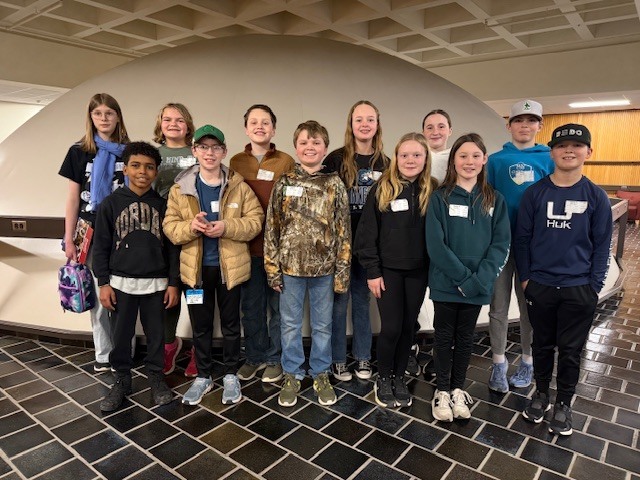 12 elementary students attended STEM conference in St. Cloud in January 2026.