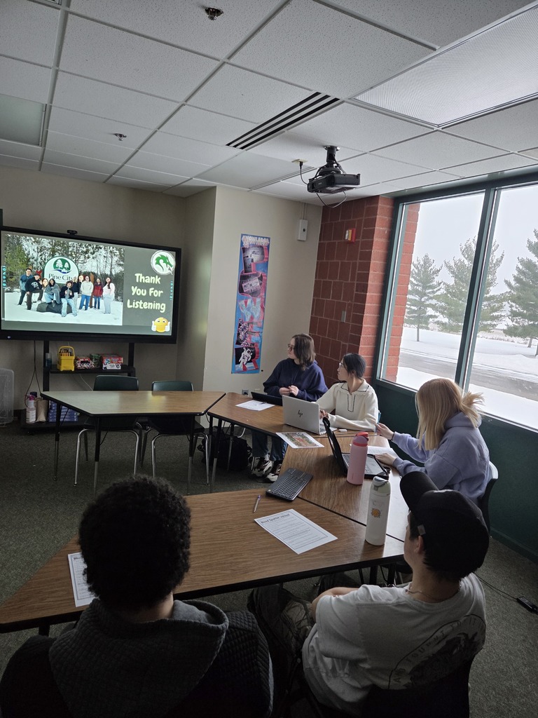 PCHS College Algebra Students presenting their findings in the modeling competition.