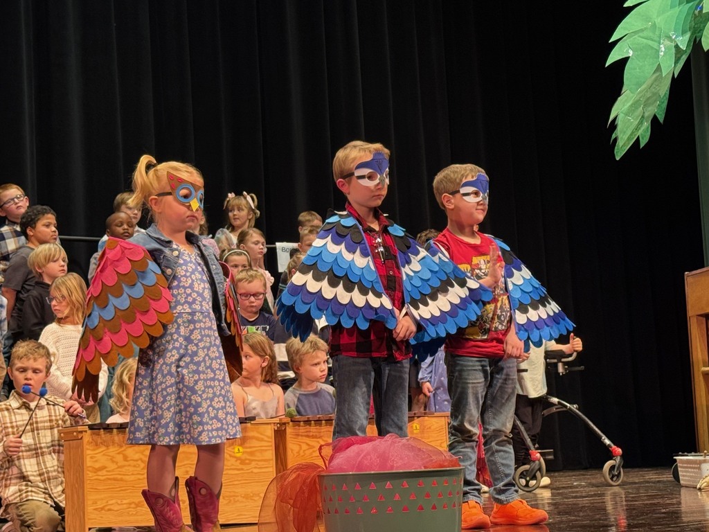 These birds were ready for their First Grade Program in February