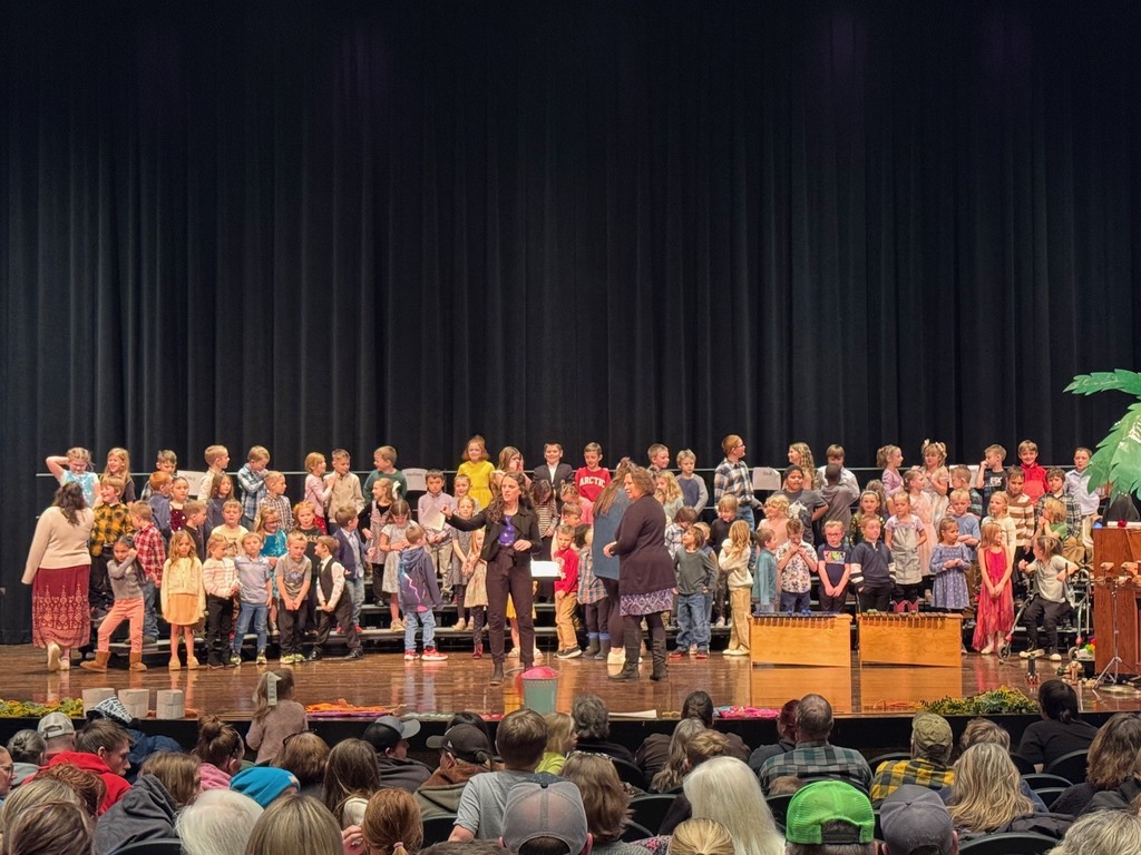 Pine City Elementary First Graders performed "Folk Songs & Dances From Around the World" on Februrary 5th