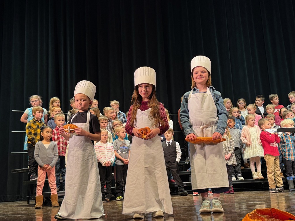 The chefs were ready for their First Grade Program in February