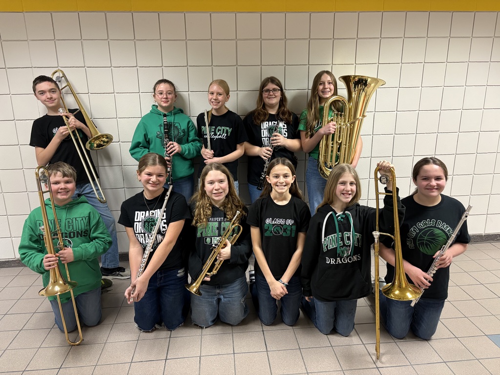 Gold Band Students: Back Row- James Hanson, Makenna Shepard, Ingrid Espeseth, Annabelle Schultz, Sienna Ganote Front Row- Myles Groe, Victoria Steltenpohl, Alexis Root, Hazel Olson, Ayla Kunze, Annabelle Mishler