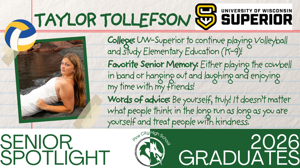 Senior Spotlight: Taylor Tollefson