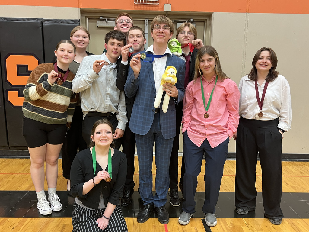 Dragon speech team  at the Section 7A tournament in Cherry