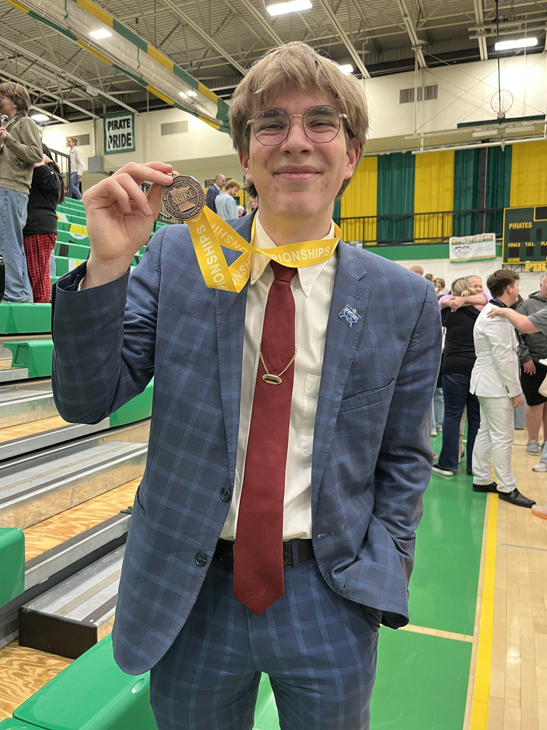 Senior Elijah Kallberg: 4th place overall in State Competition