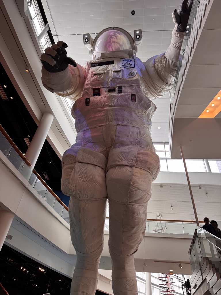 Floating astronaut at the Science Museum of Minnesota