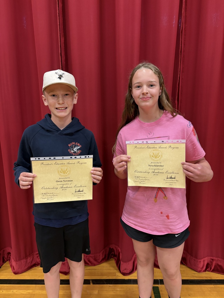 Two Pine City 6th Graders Receive the President's Award for Educational Excellence in May 2026