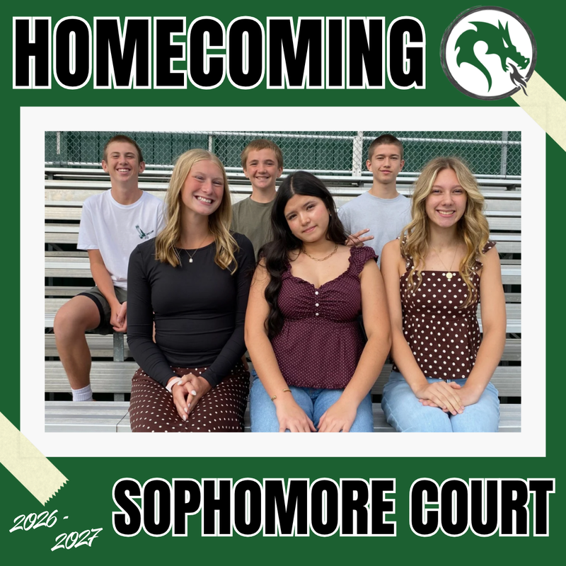 Sophomore Court for Homecoming 2026-27