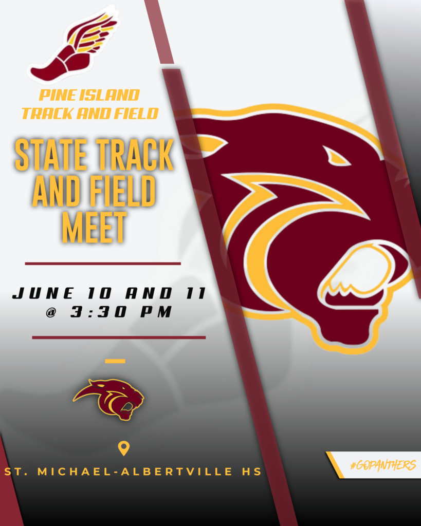 Good luck at the State Track and Field Meet!!