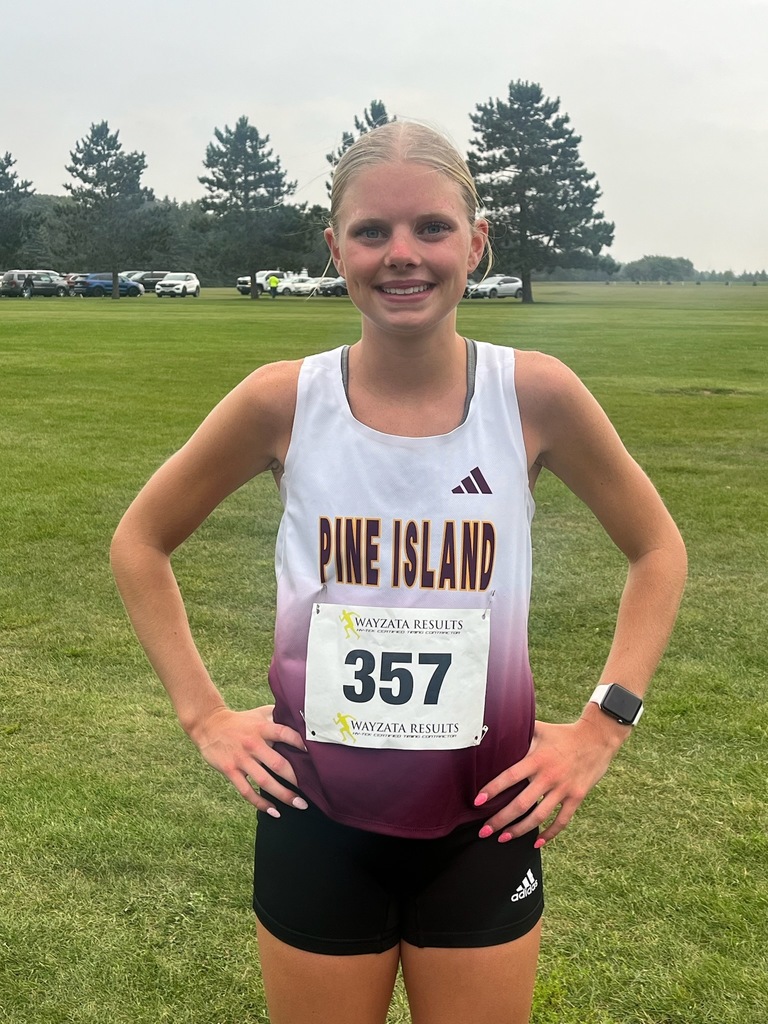 Congratulations to Olivia Morgan! New school record! Girls 5k 19:42.2