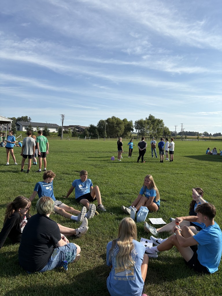 kids outside in group