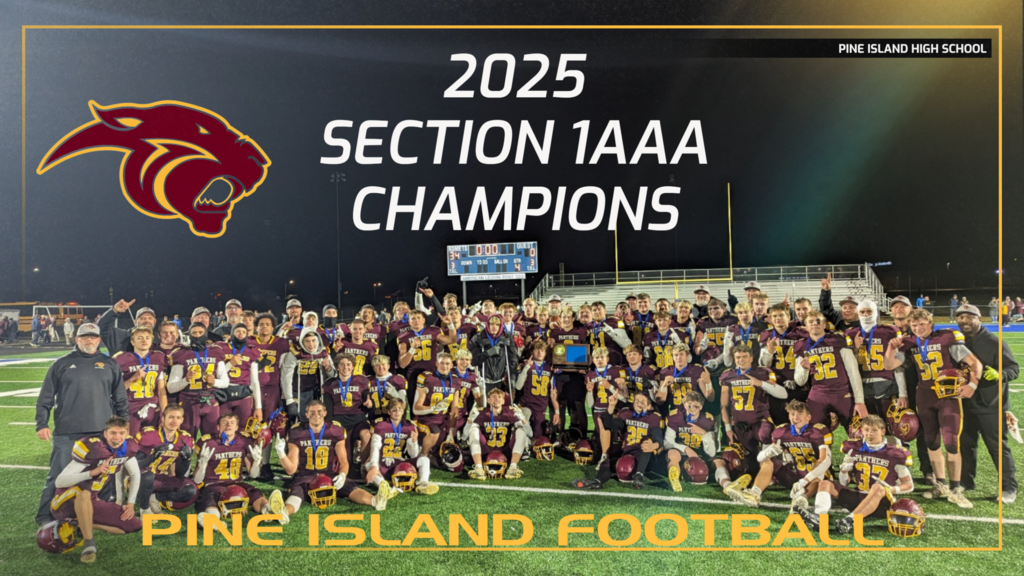 The Panthers captured the Section 1AAA Championship tonight after defeating the Cotter Ramblers 34-0! They advance to the Minnesota Class AAA State Football Tournament!