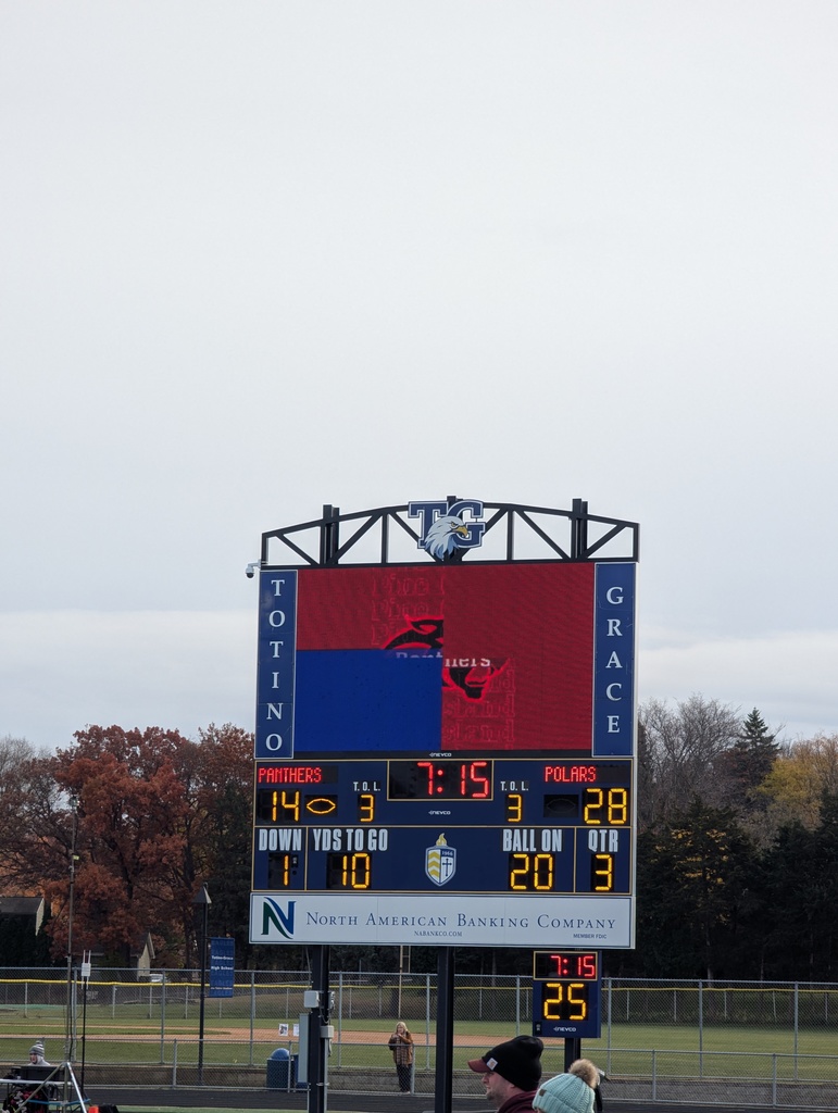 After a Minneapolis North touchdown, are Panthers Trail 28-14 with 7:15 to go in the third quarter. 