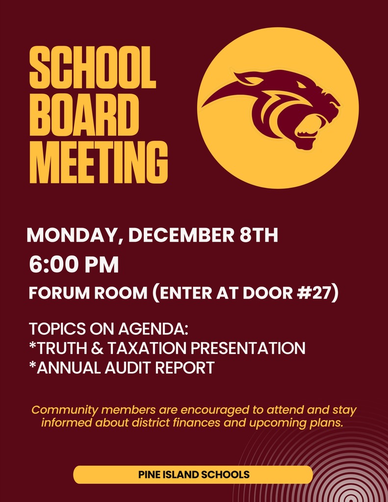 flyer with board mtg details 