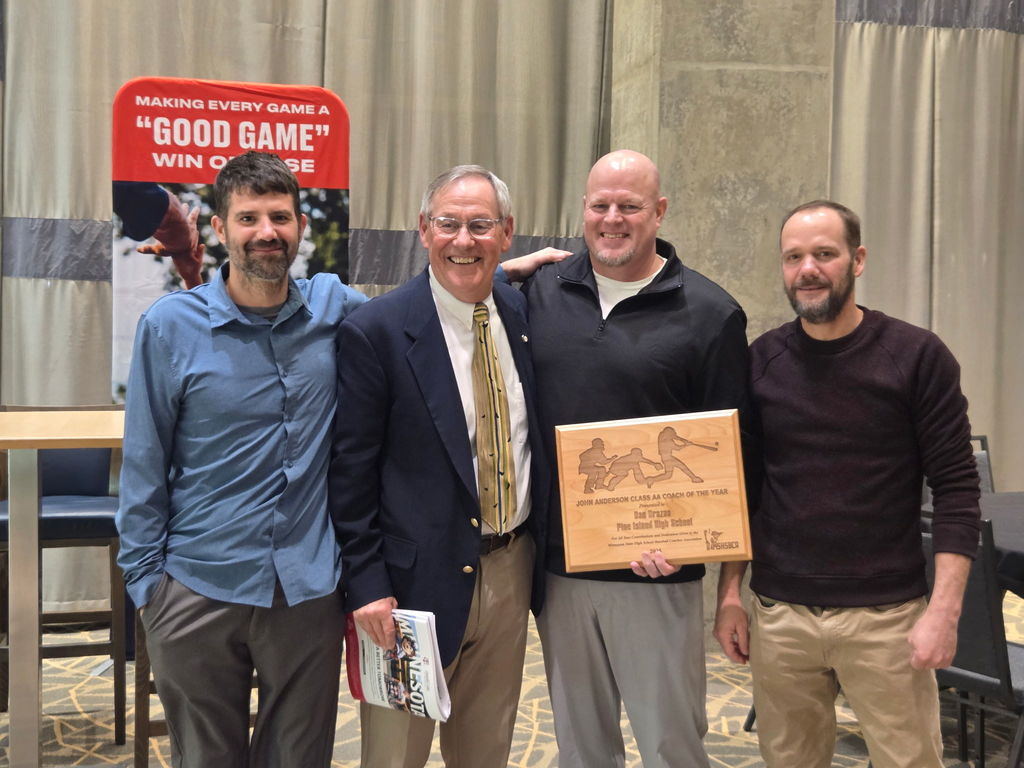 MSHSBCA ceremony honoring the baseball Coach’s for 2025. Congratulations to Pine Island Baseball coach, Dan Drazan! 