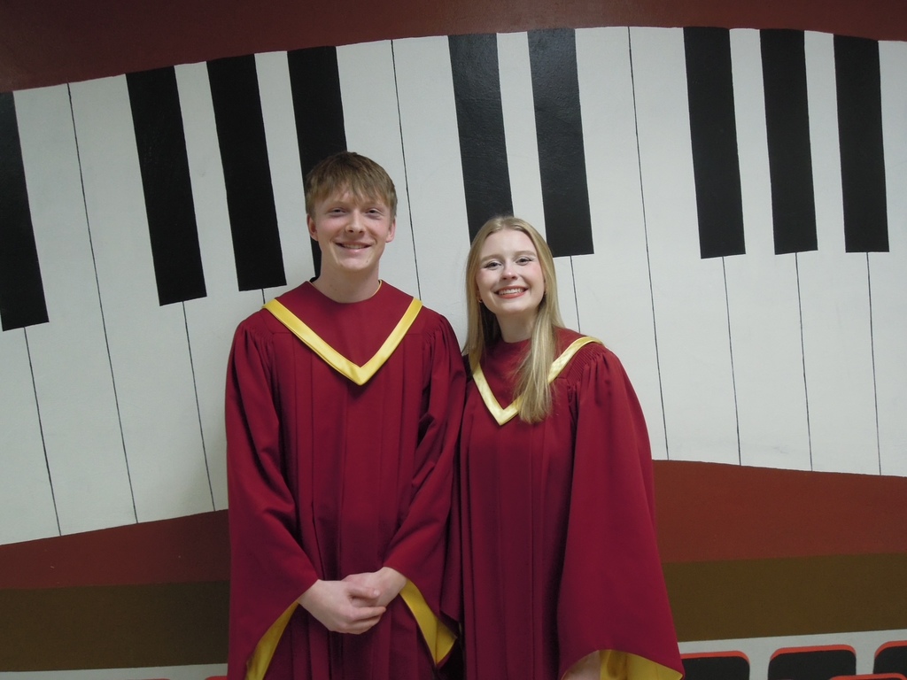 Congratulations to Zach Breitenstein and Lilly Quest for singing in the MN All-State Choirs for their performance on February 14.