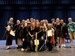 Here is a picture and a program from the outstanding High School Orchestra Honors recital yesterday.