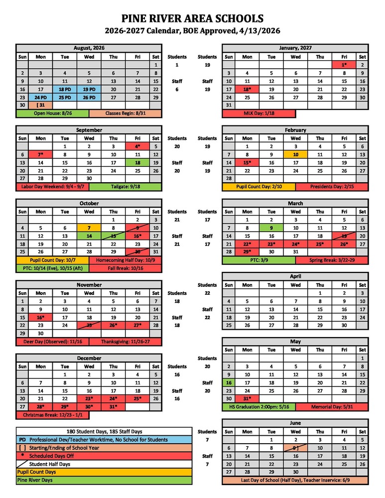 2026-27 School Calendar