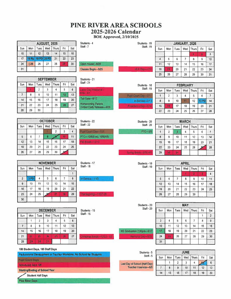 25-26 calendar
