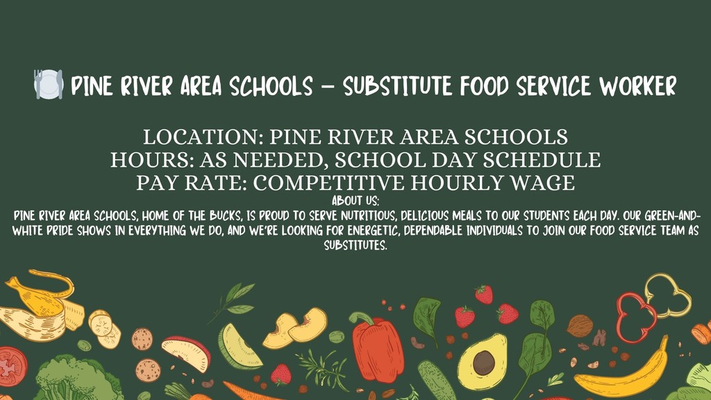 food service subs needed