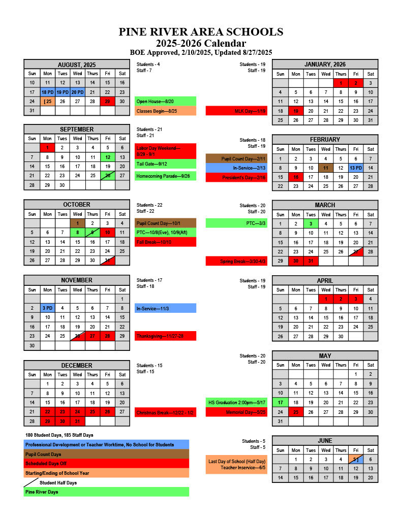 25-26 calendar