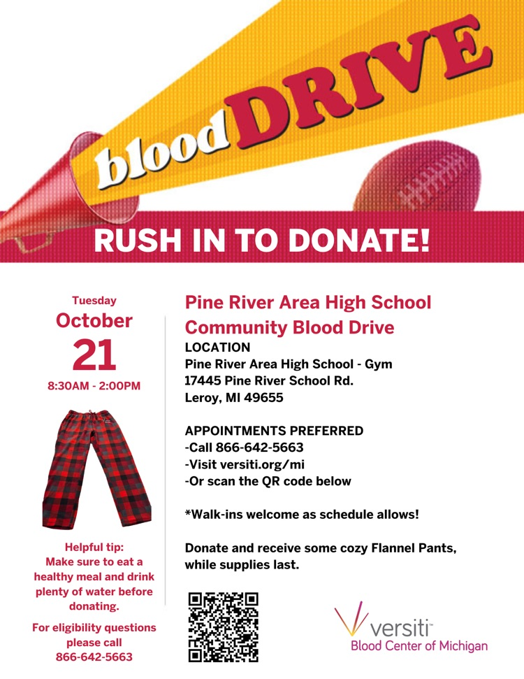Oct 21 blood drive 