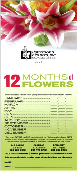 12 months of flowers 