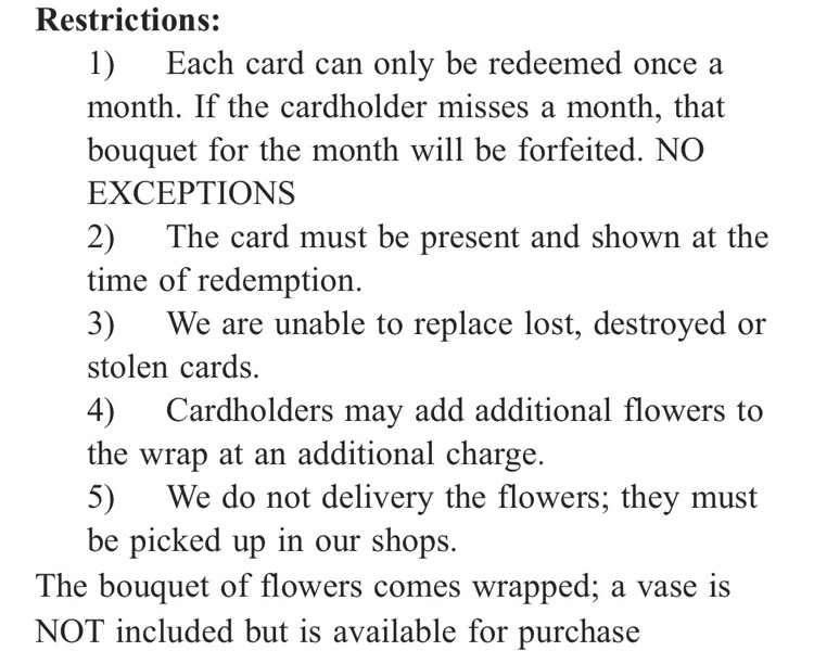 12 months of flowers 