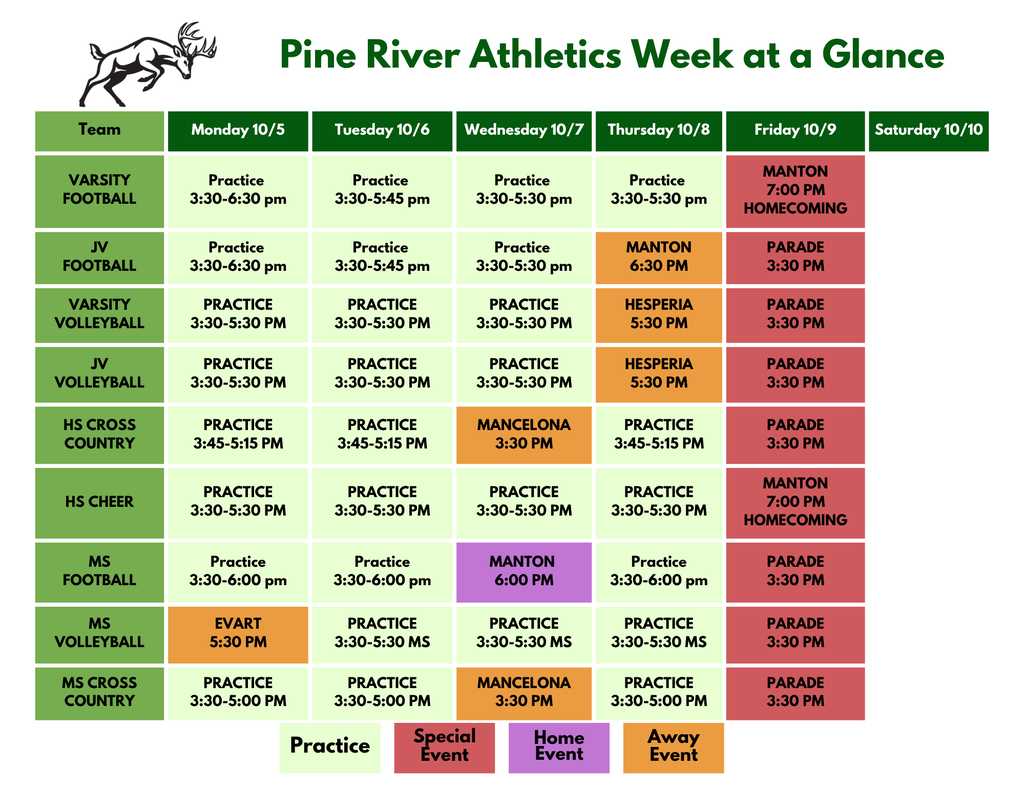 weekly athletics