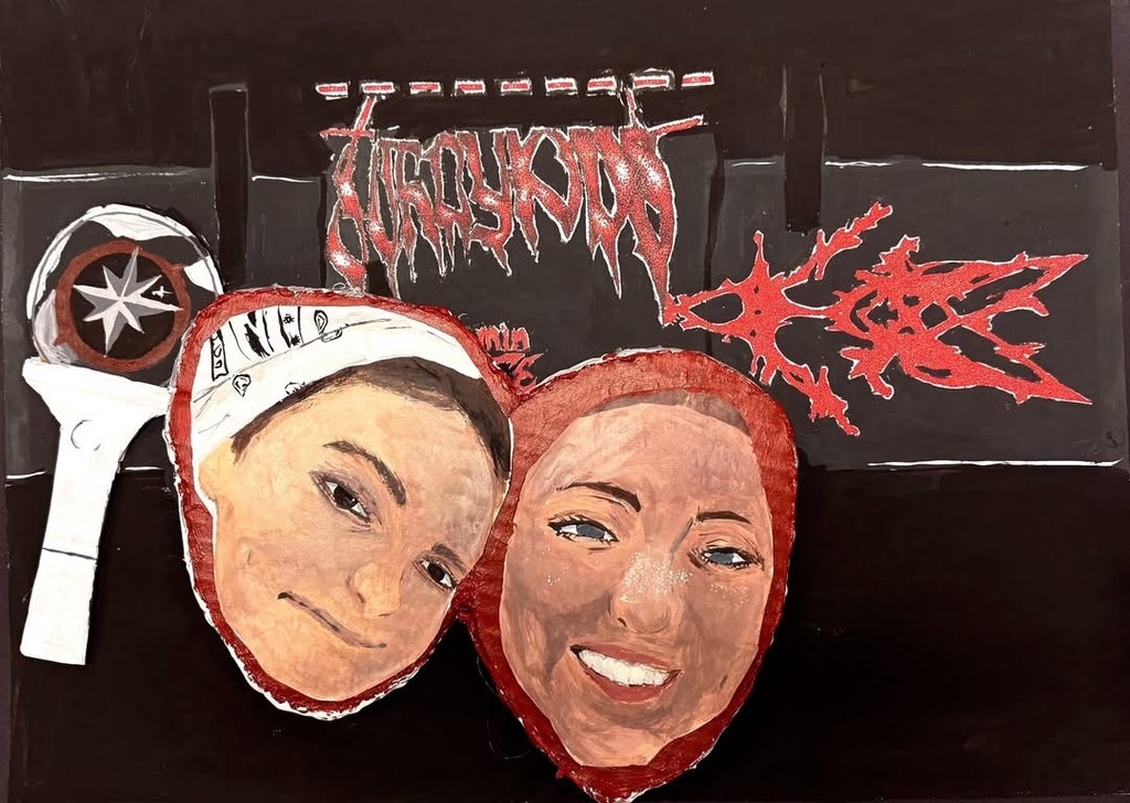 Pine Tree Junior High art students