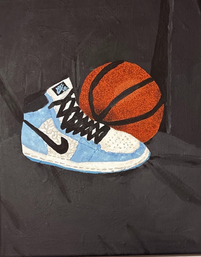 Pine Tree Junior High art students