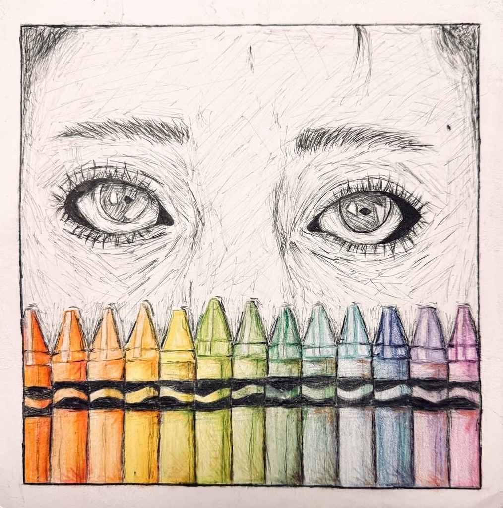 Pine Tree Junior High art students