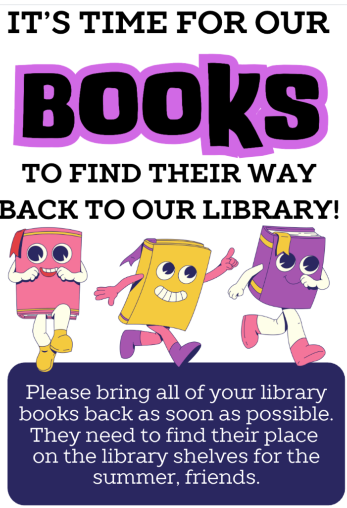 Start returning books to the library.