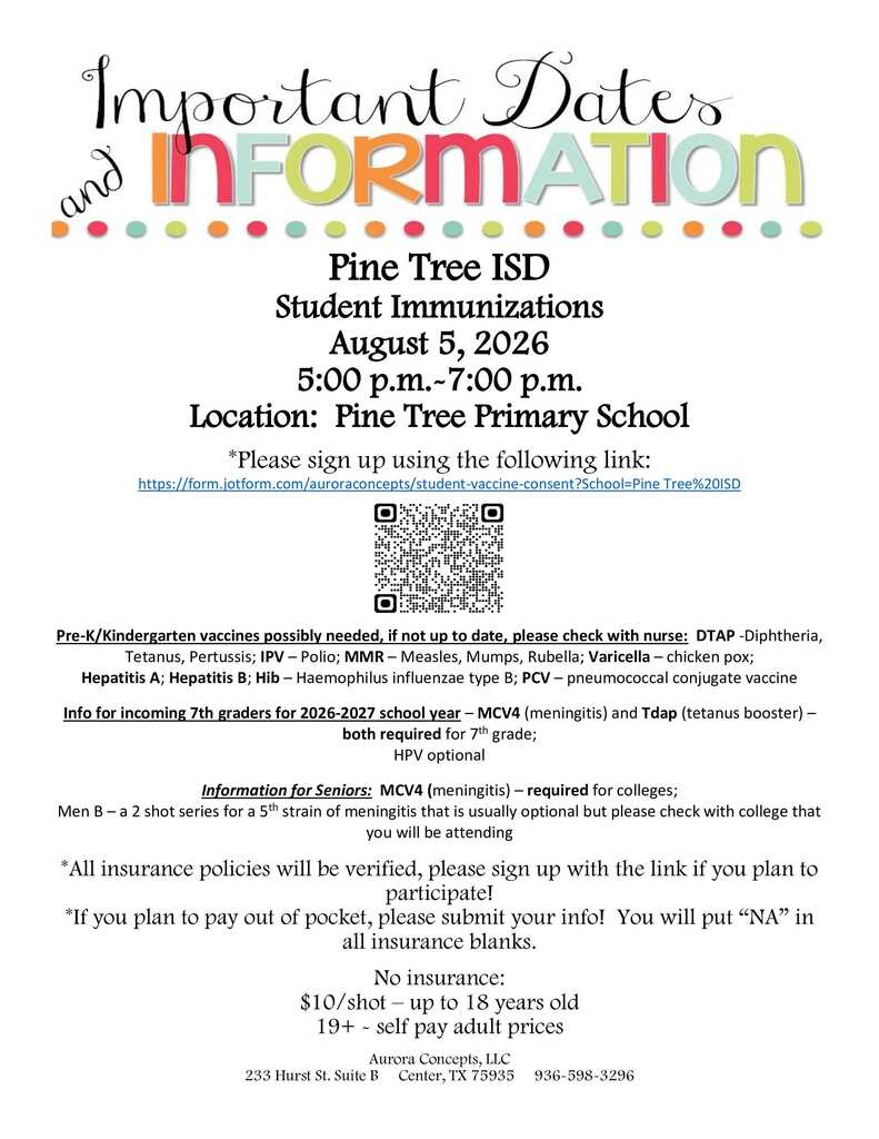 Student Immunization Clinic 