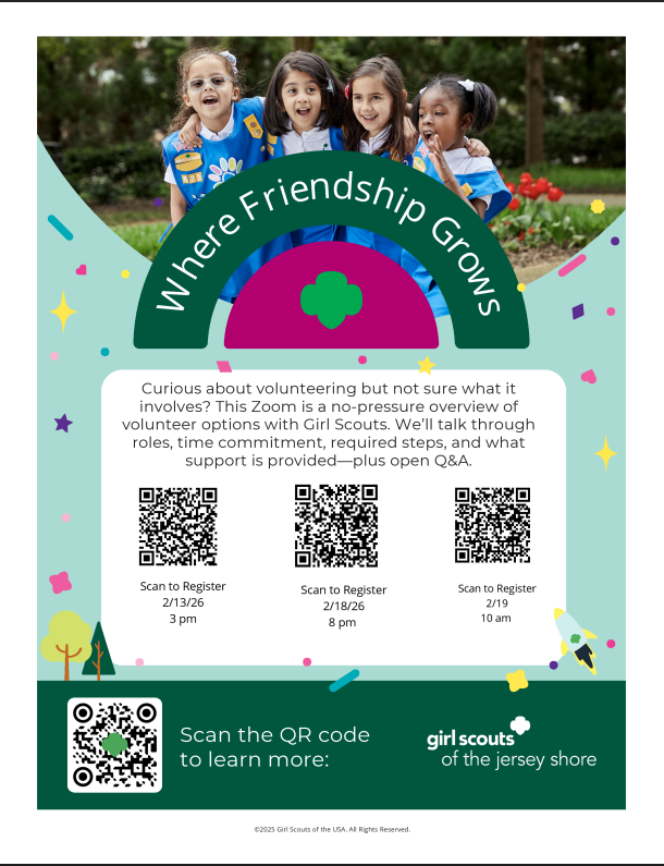 Girl Scout Volunteer Flyer