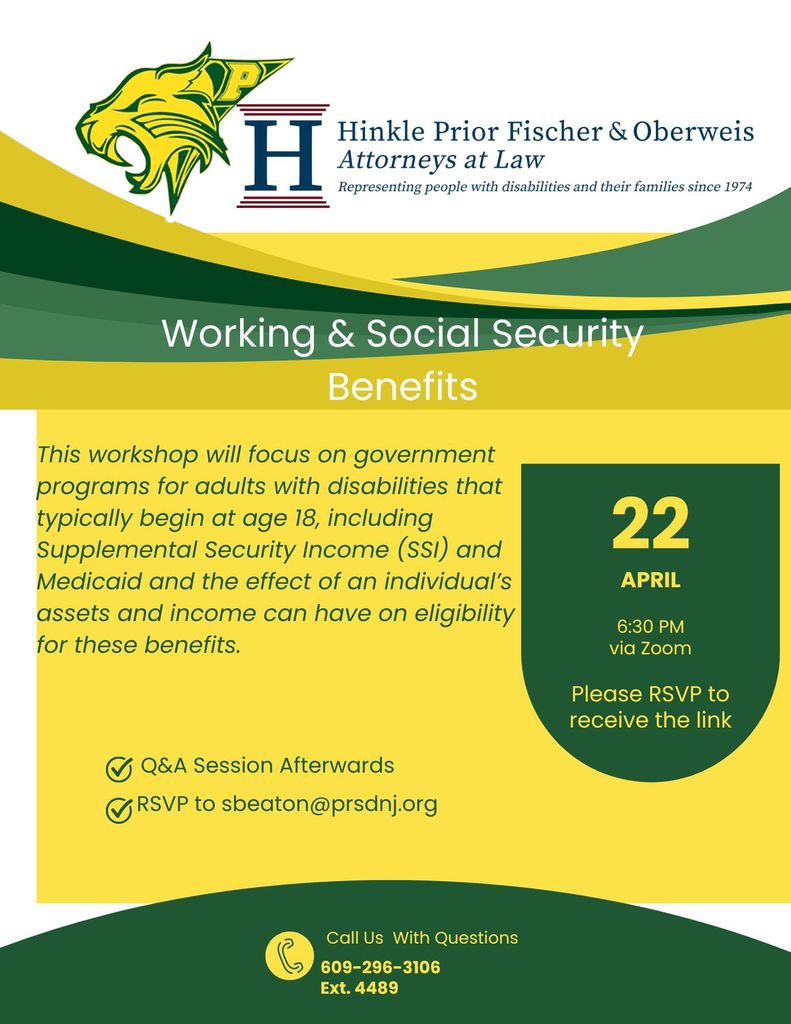 SSI PArent Workshop Flyer
