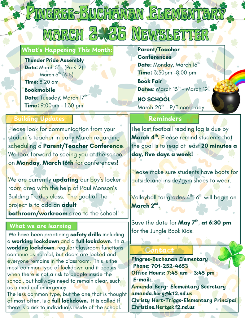 March Newsletter page 1