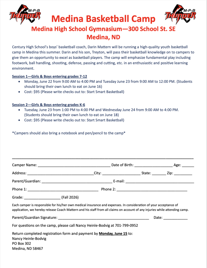 Medina Basketball Camp