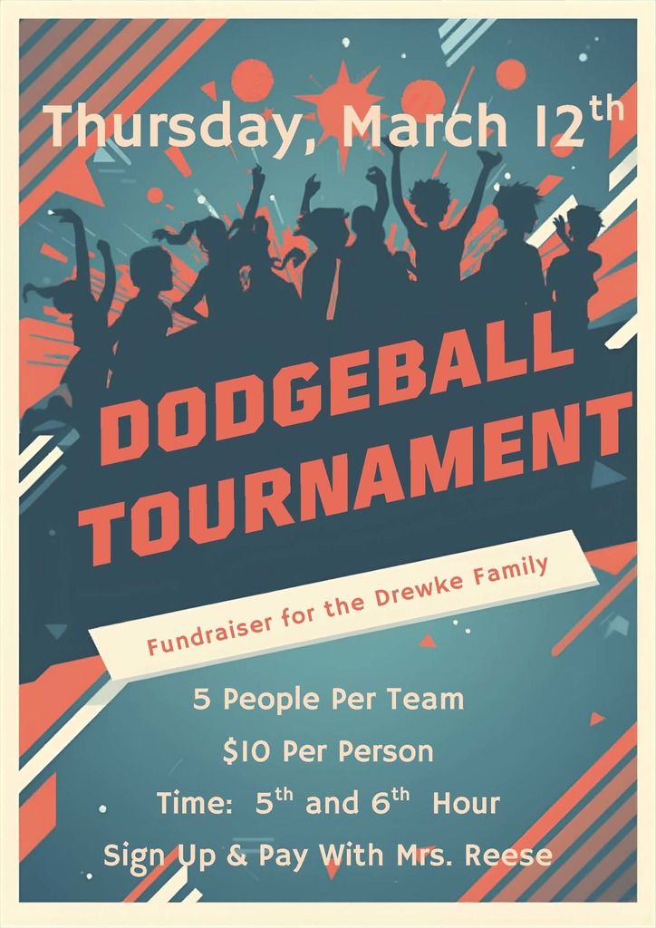 High School Dodgeball Fundraiser Flyer (2)
