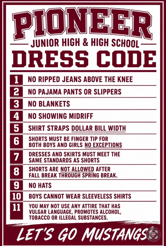 2026-2027 New Dress Code
