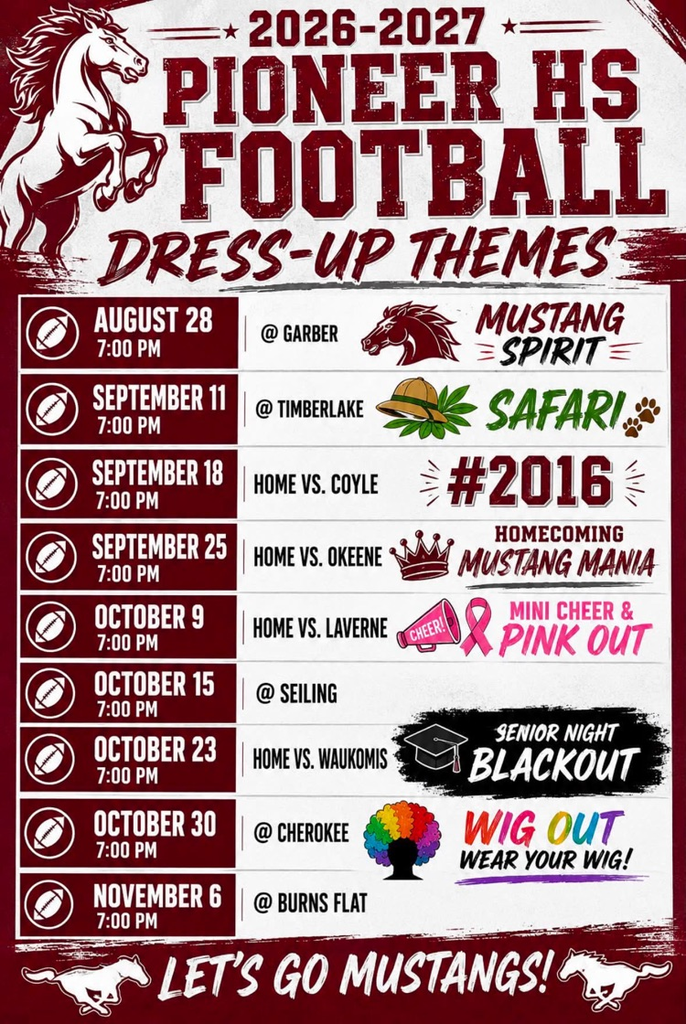 Football Dress up days