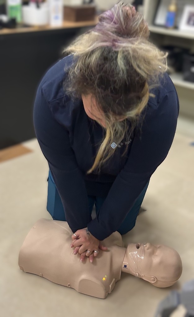 Student Practicing CPR