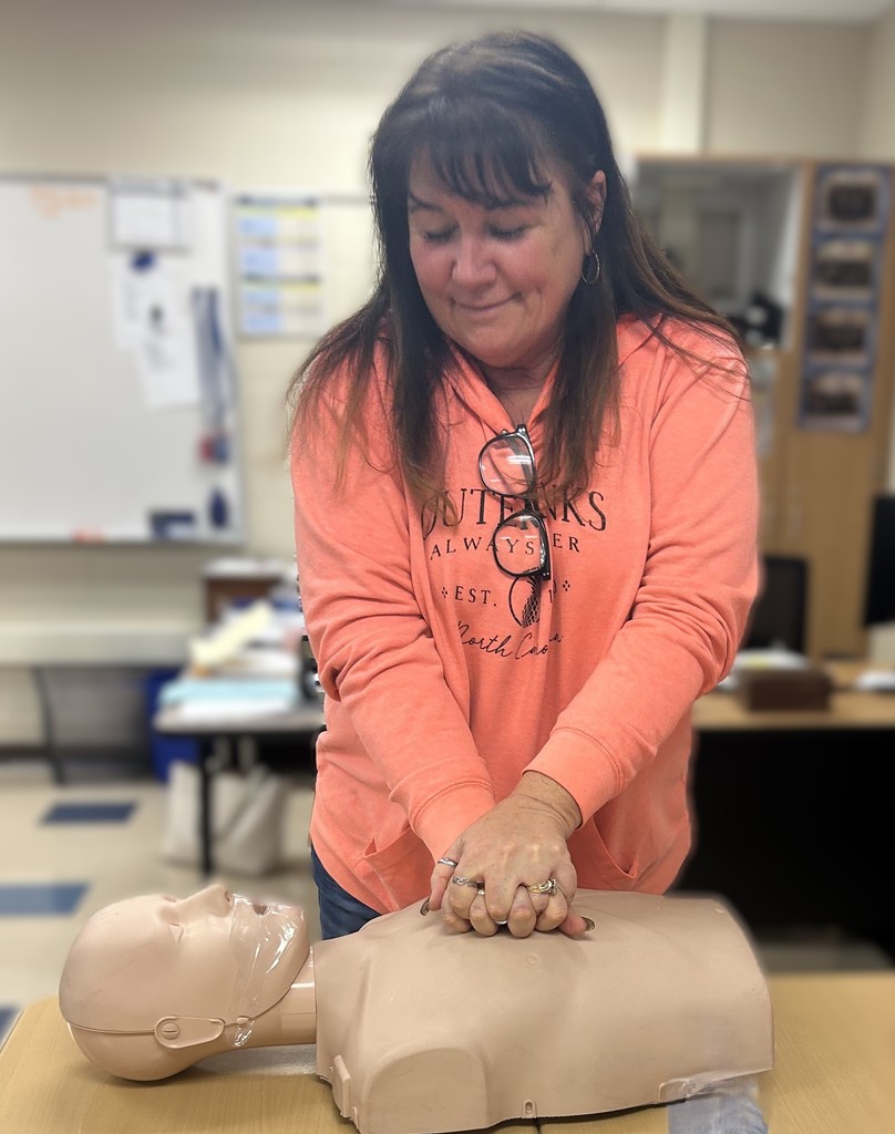 Student Practicing CPR