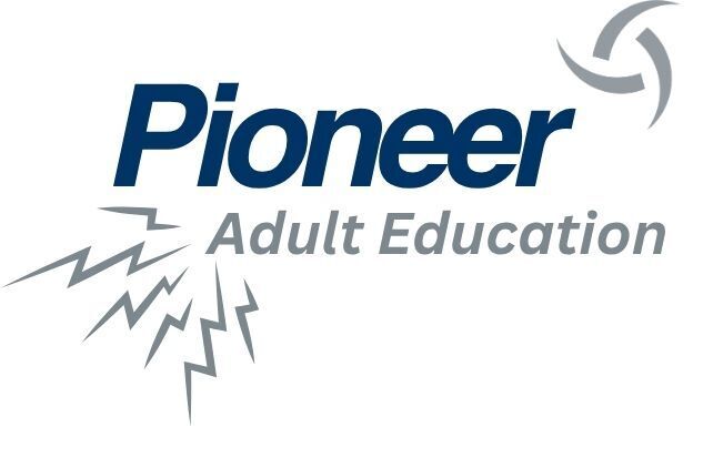 Pioneer logo with electrical bolts
