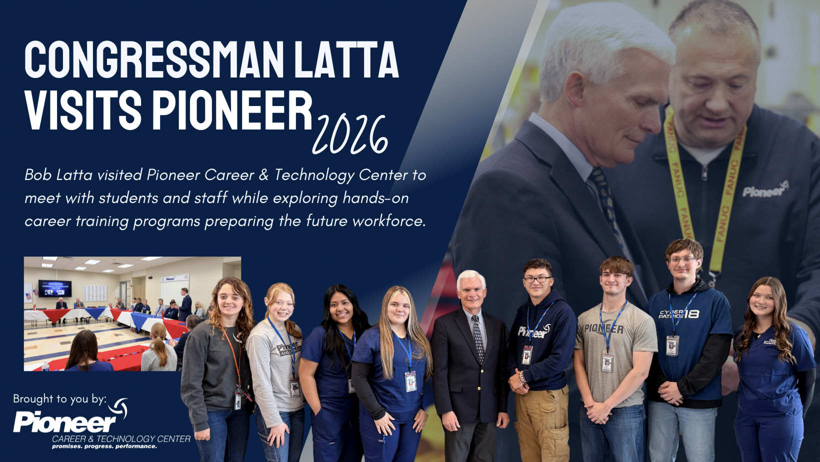 Pioneer Welcomes Congressman Bob Latta for Campus Visit | Pioneer